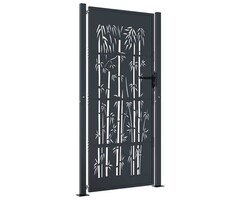 Vidaxl Gartentor Bambus-Design 105x205 cm Anthrazit - 35% Rabatt