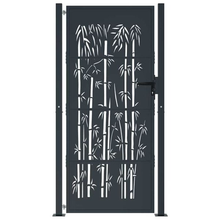 Vidaxl Gartentor Bambus-Design 105x205 cm Anthrazit - 35% Rabatt