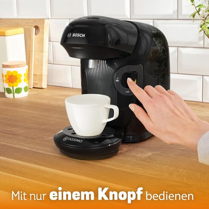 Bosch Vollautomatische Kapselmaschine schwarz, 1400W - 33% Rabatt