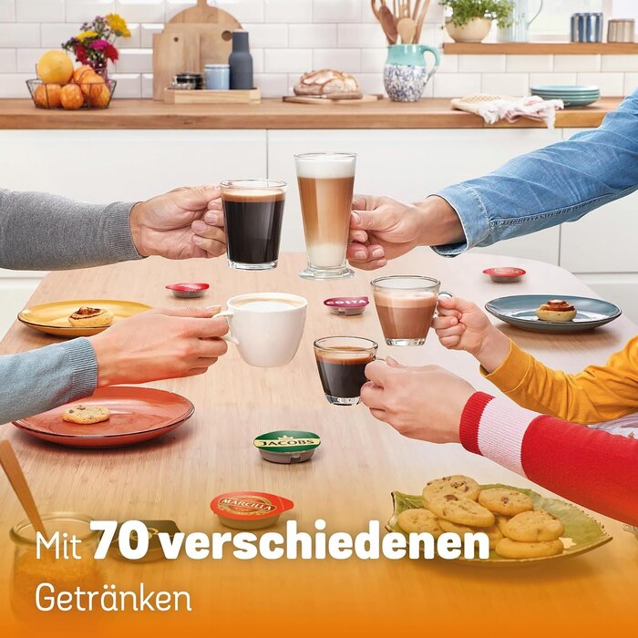 Bosch Vollautomatische Kapselmaschine schwarz, 1400W - 33% Rabatt