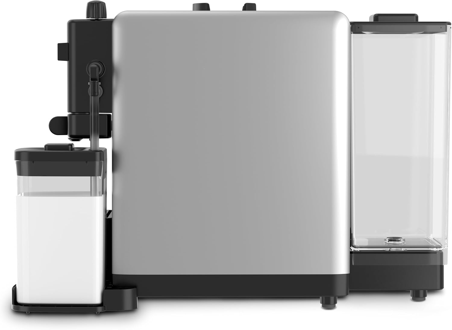 Espressomaschine für Pads mit Milchaufschäumer - Silber - 35% Rabatt