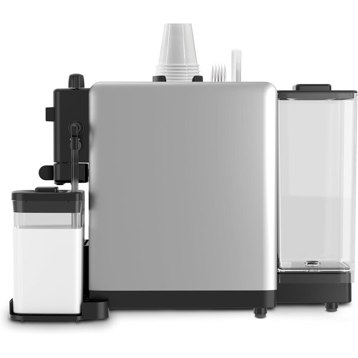 Espressomaschine für Pads mit Milchaufschäumer - Silber - 35% Rabatt