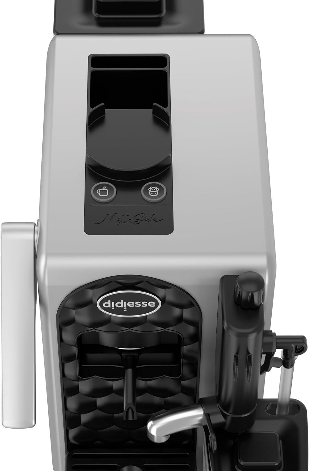 Espressomaschine für Pads mit Milchaufschäumer - Silber - 35% Rabatt