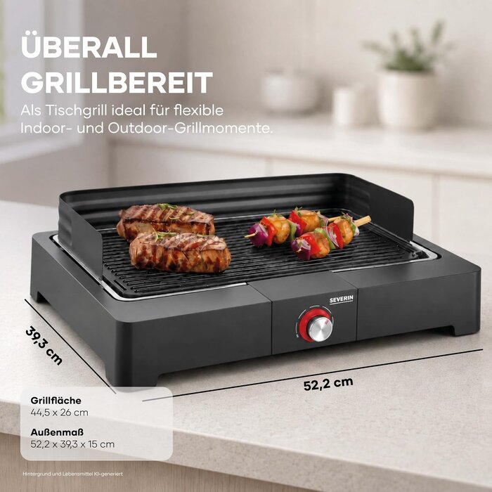 Elektro-Tischgrill 2200W für Innen & Außen - 34% Rabatt