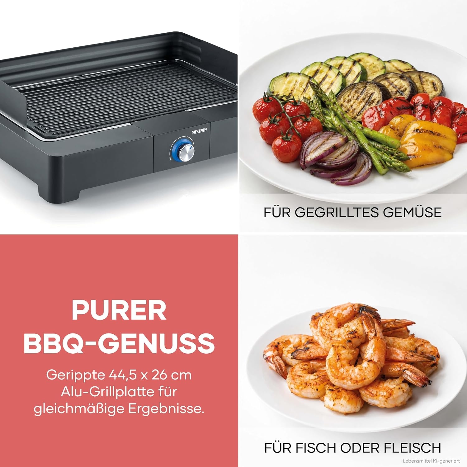 Elektro-Tischgrill 2200W für Innen & Außen - 34% Rabatt