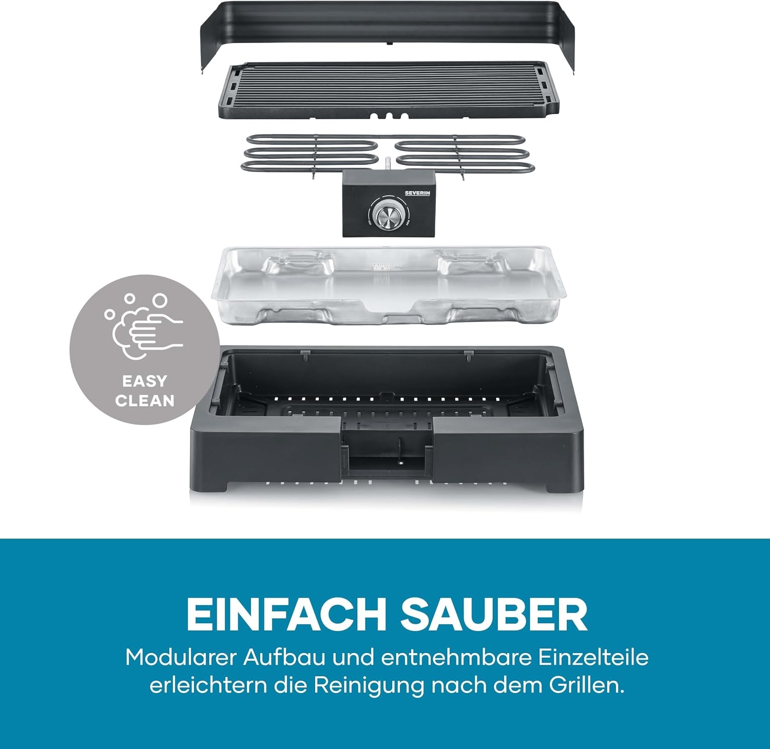 Elektro-Tischgrill 2200W für Innen & Außen - 34% Rabatt