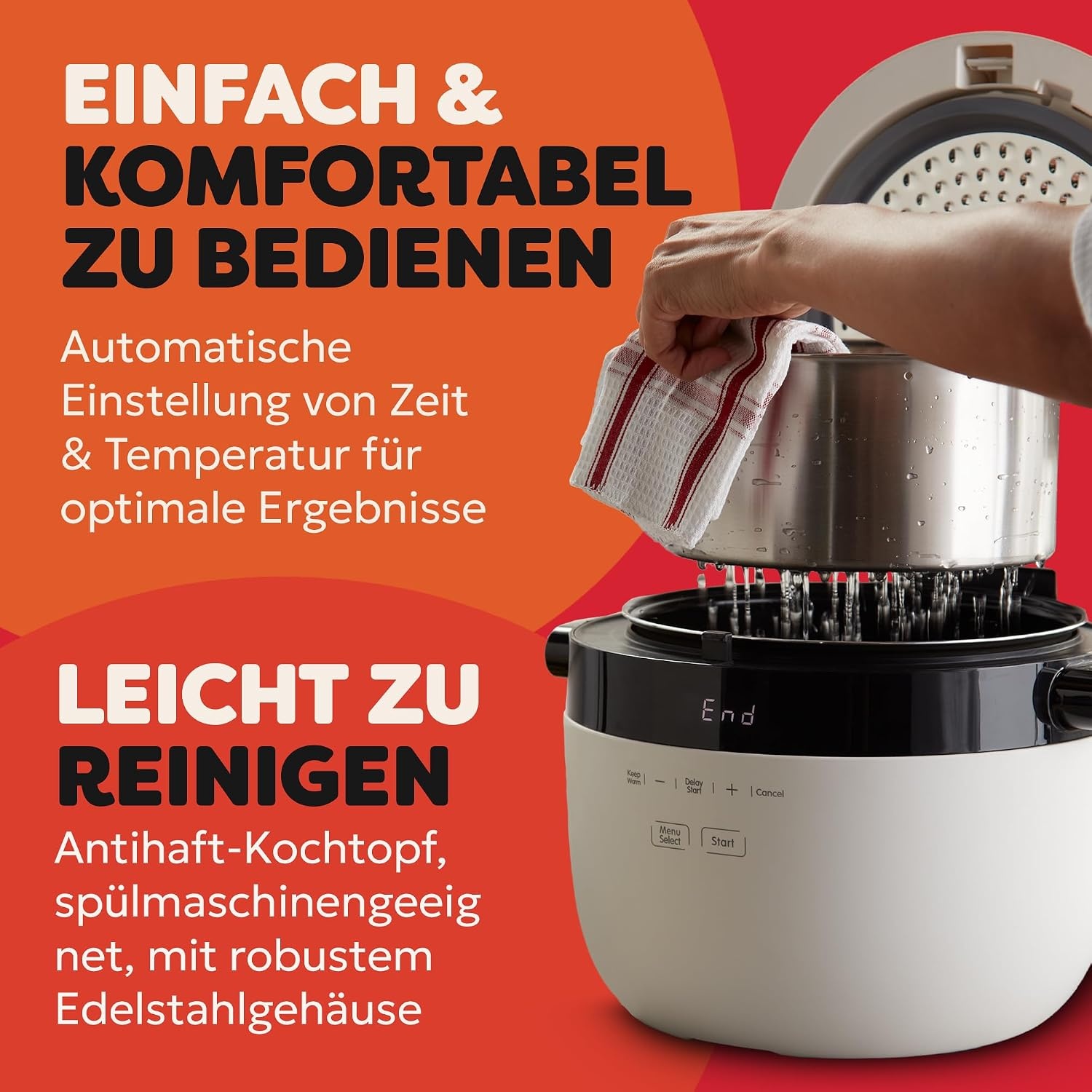 Reiskocher 5L mit CarbReduce-Technologie - 34% Rabatt auf Ausgepackt-Zustand