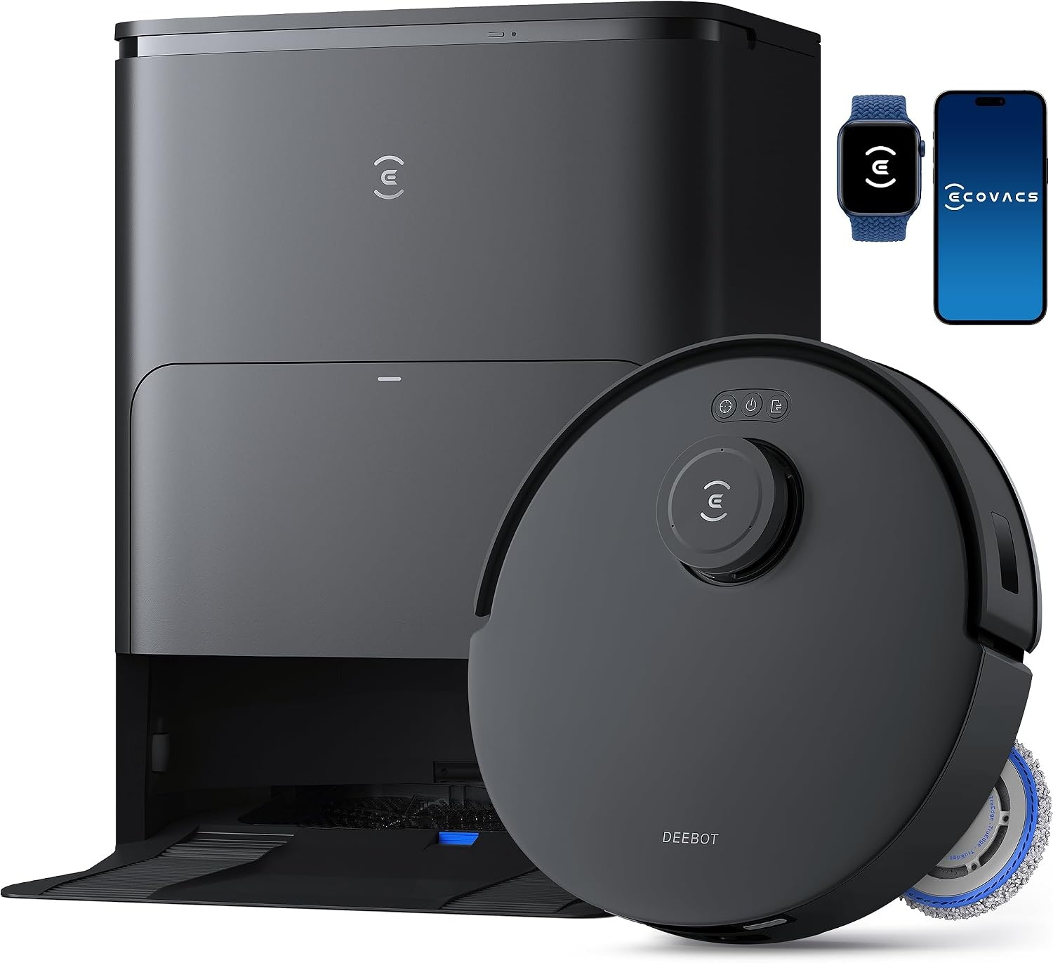 Saug- und Wischroboter mit OMNI-Station, weiß - 35% Rabatt