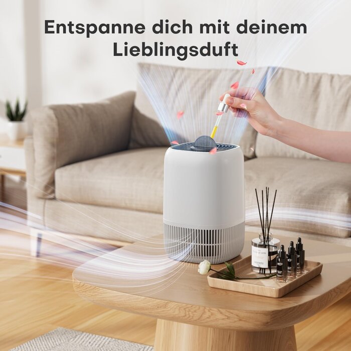 Tragbarer Luftreiniger H13 HEPA mit Aromatherapie - 32% Rabatt