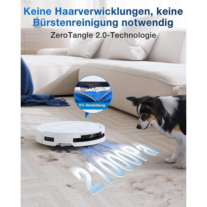 Saug- und Wischroboter OMNI-Station 25.000 Pa, 81 mm flach - 35% Rabatt