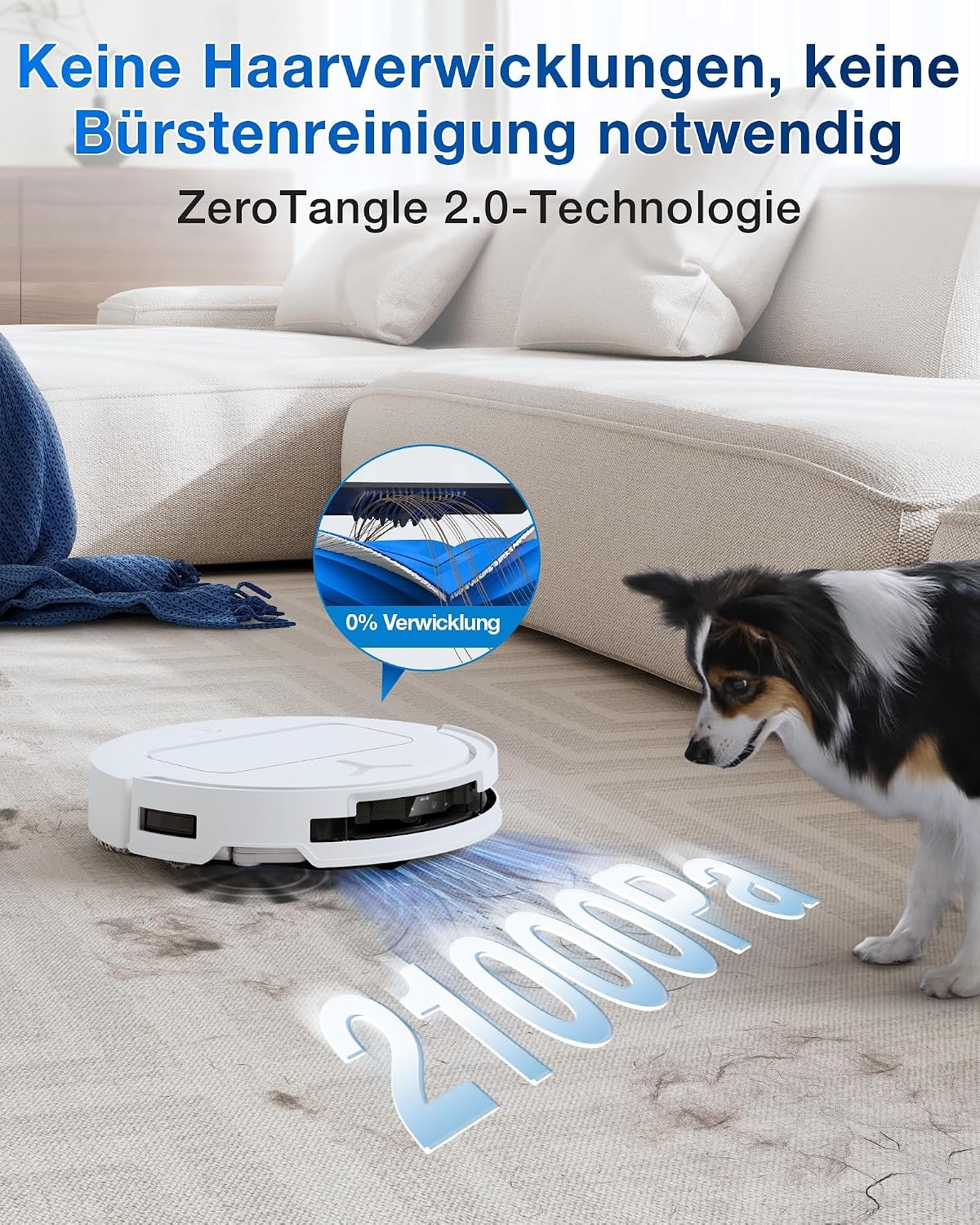 Saug- und Wischroboter OMNI-Station 25.000 Pa, 81 mm flach - 35% Rabatt