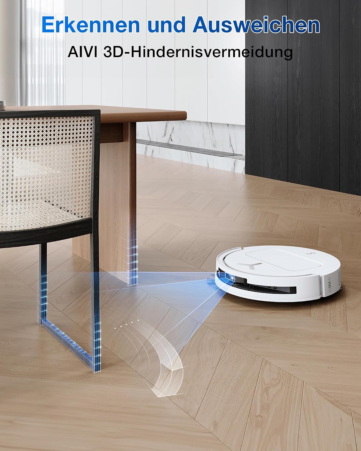 Saug- und Wischroboter OMNI-Station 25.000 Pa, 81 mm flach - 35% Rabatt
