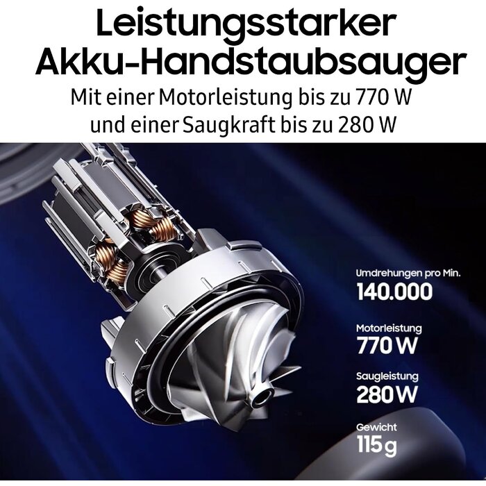 Akku-Staubsauger mit 280W Saugkraft & Clean Station - 35% Rabatt