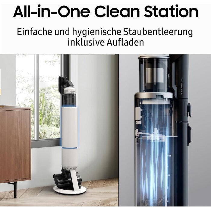 Akku-Staubsauger mit 280W Saugkraft & Clean Station - 35% Rabatt