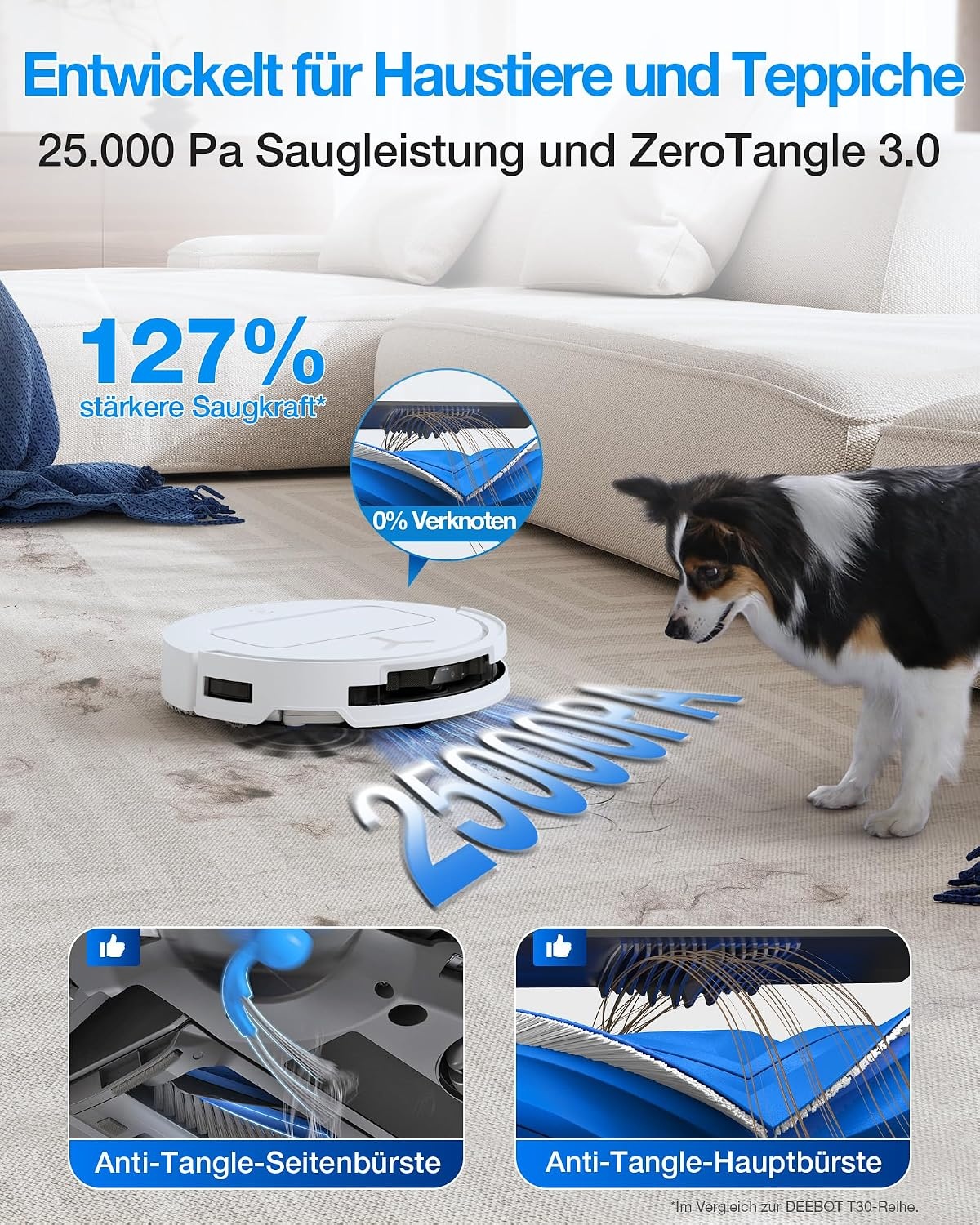 Saug- und Wischroboter mit OMNI-Station, 81 mm flach - 35% Rabatt