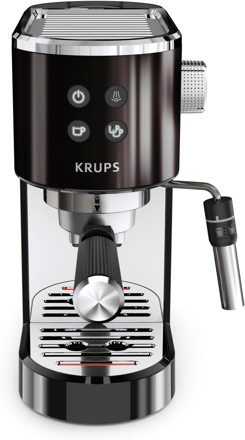 Kompakte Espressomaschine mit 15 Bar - Schwarz/Edelstahl - 34% Rabatt