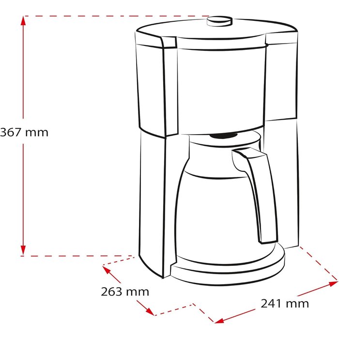 Filterkaffeemaschine 1,25L mit Timer & Isolierkanne - 34% Rabatt