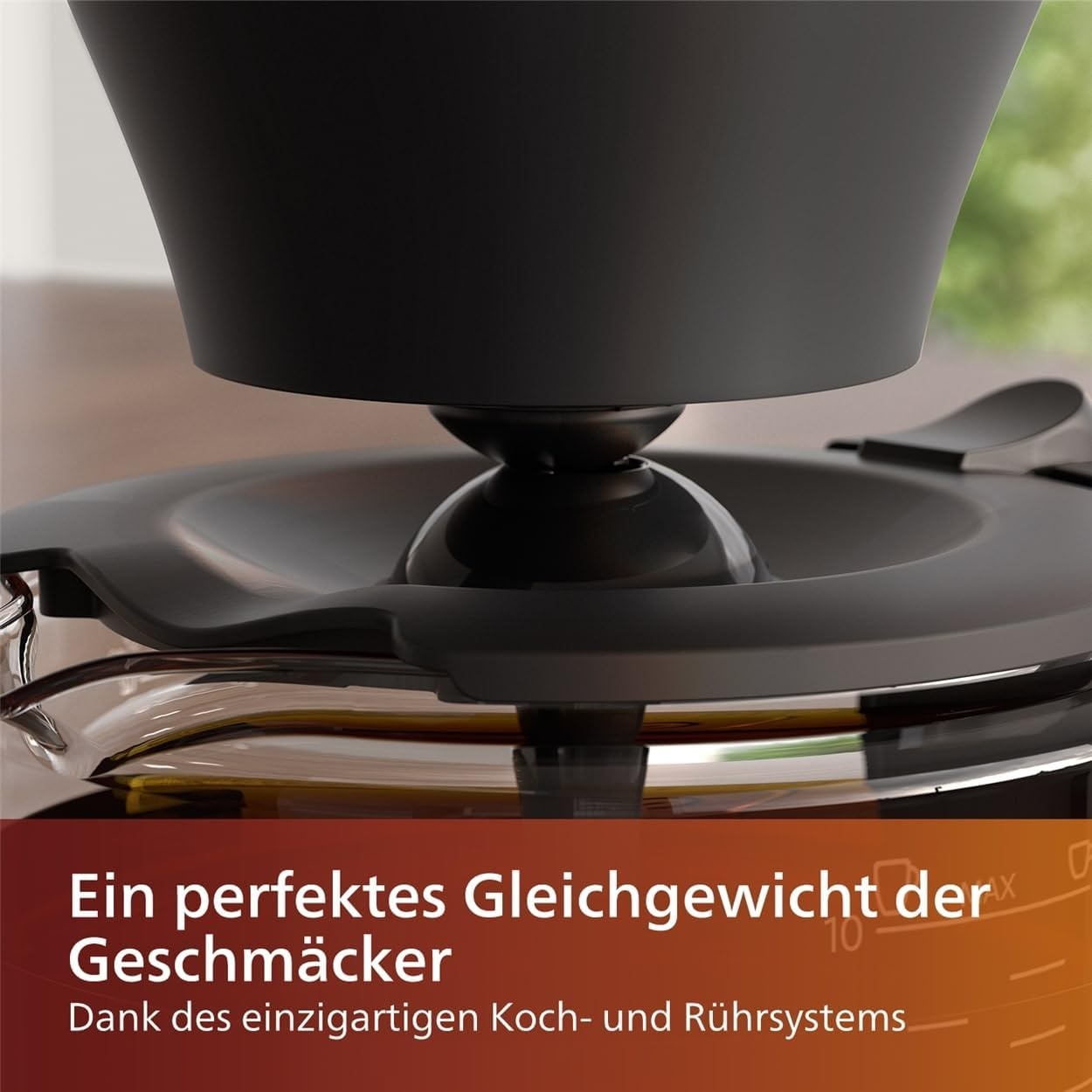 Philips Filterkaffeemaschine 1,25 Liter, Schwarz/Silber - 34% Rabatt