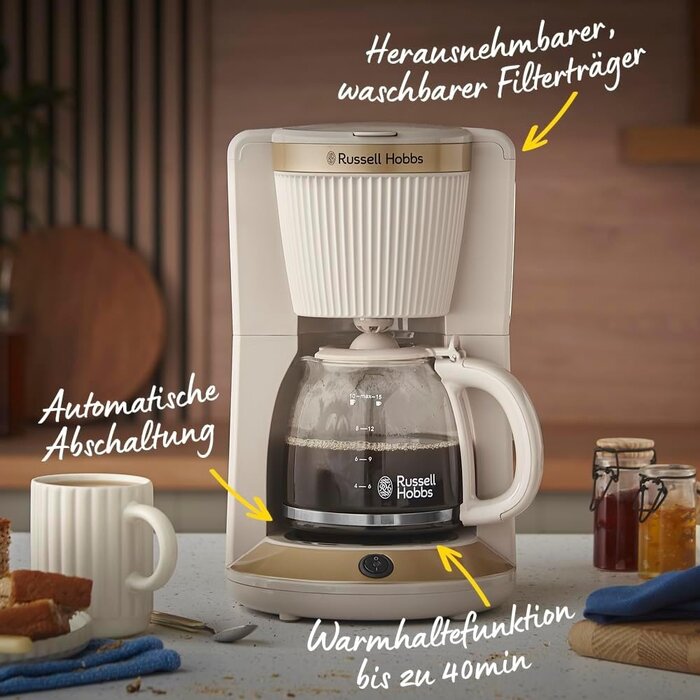 Filterkaffeemaschine Stein-Optik, 1,25L, 1100W - 33% Rabatt