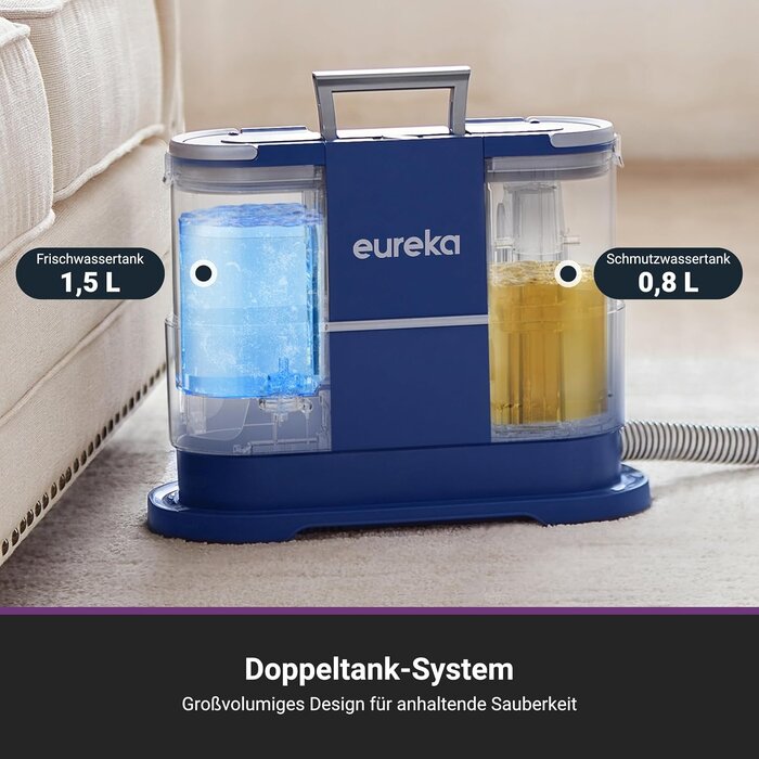 Waschsauger für Teppiche & Polster, 12500Pa, 1,5L, Blau - 34% Rabatt