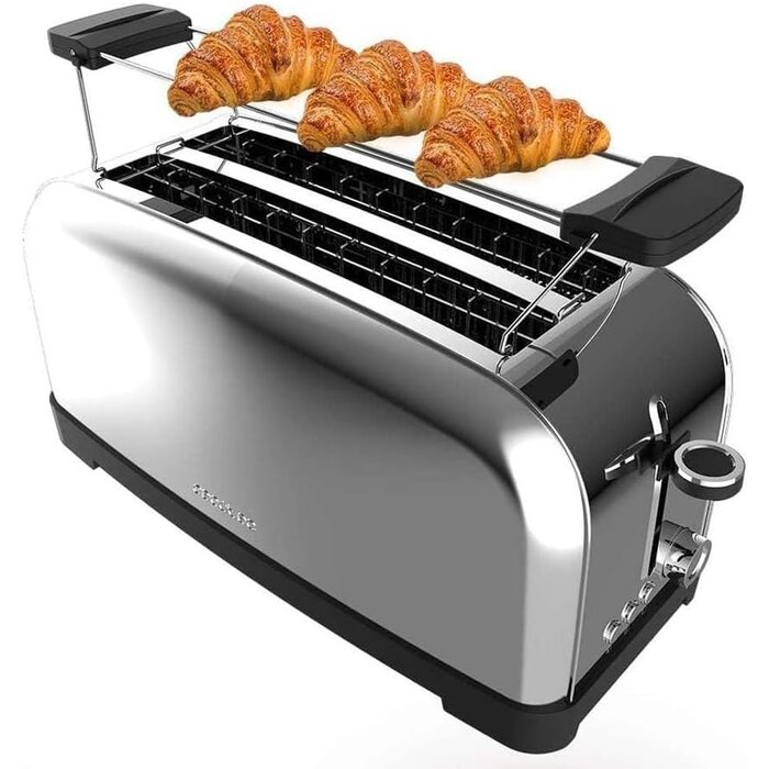 Edelstahl-Langschlitz-Toaster 1500W | 32% Rabatt