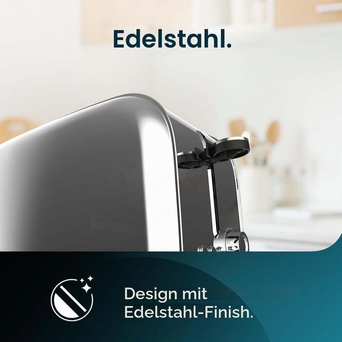 Edelstahl-Langschlitz-Toaster 1500W | 32% Rabatt