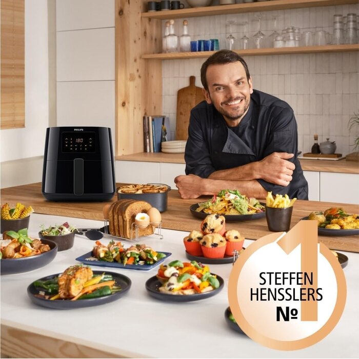 Philips Heißluftfritteuse XL 6,2L 2000W Schwarz - 34% Rabatt - Ausgepackt