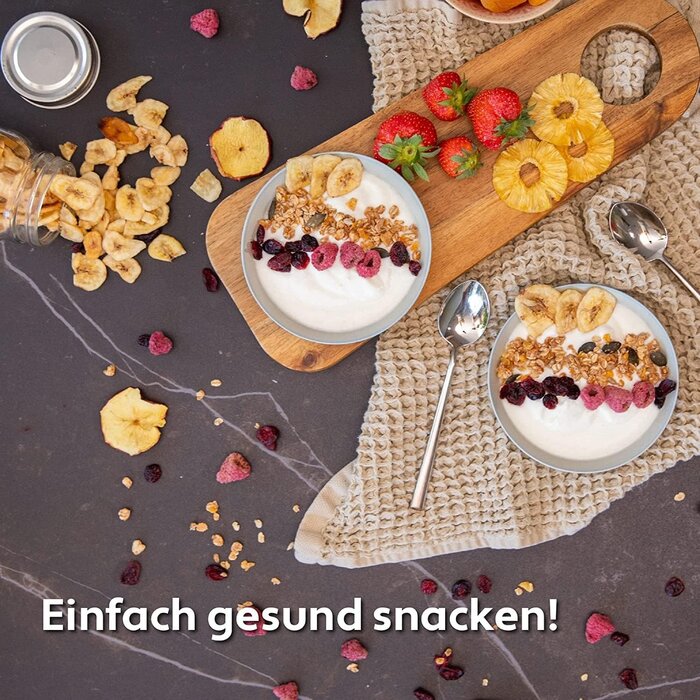 Dörrgerät 650W Edelstahl mit 6 Ebenen - 34% Rabatt auf das Ausstellungsstück