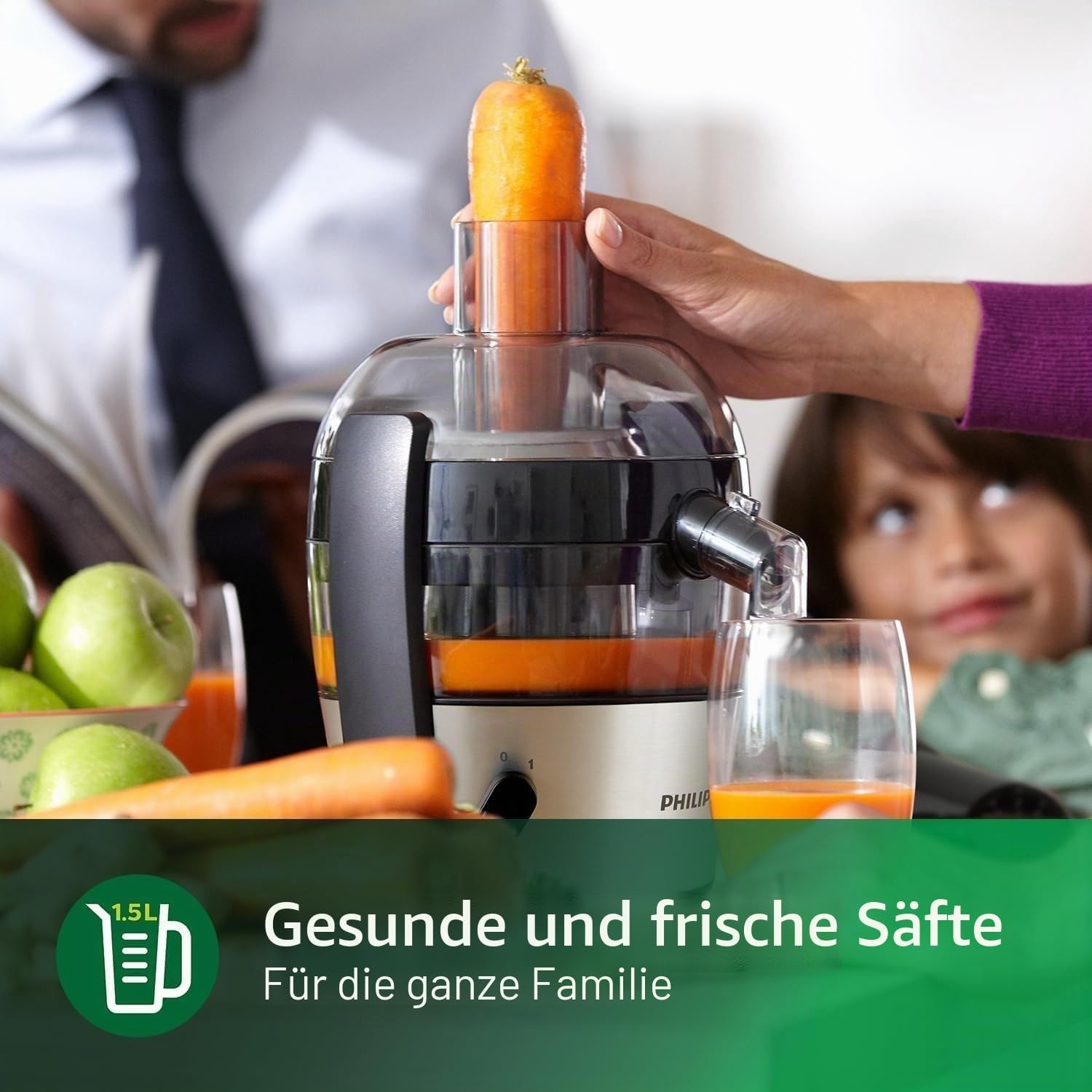 Philips Kompakter 1,5 Liter Entsafter - 33% Rabatt auf Retourenware