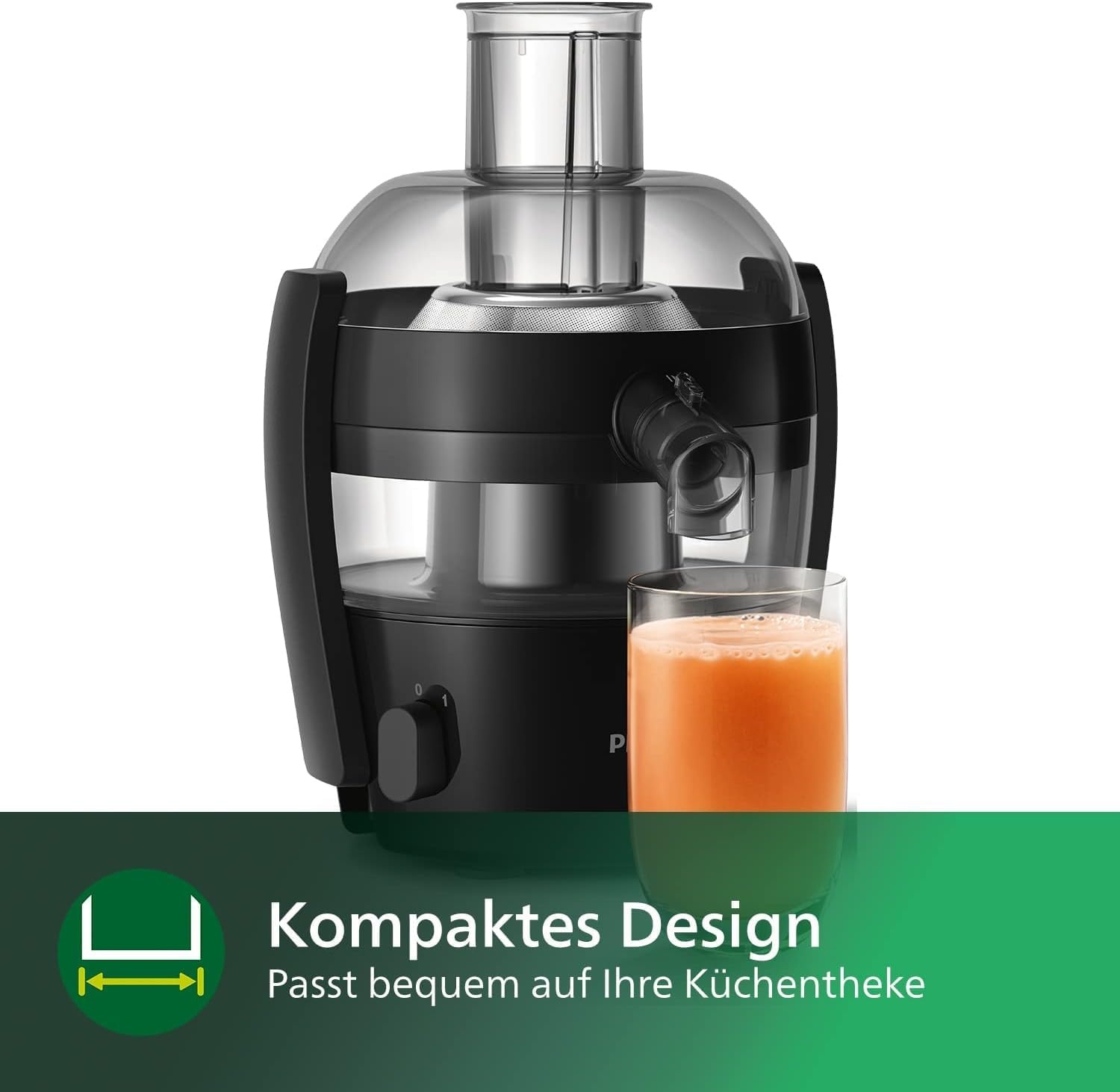 Philips Kompakter 1,5 Liter Entsafter - 33% Rabatt auf Retourenware