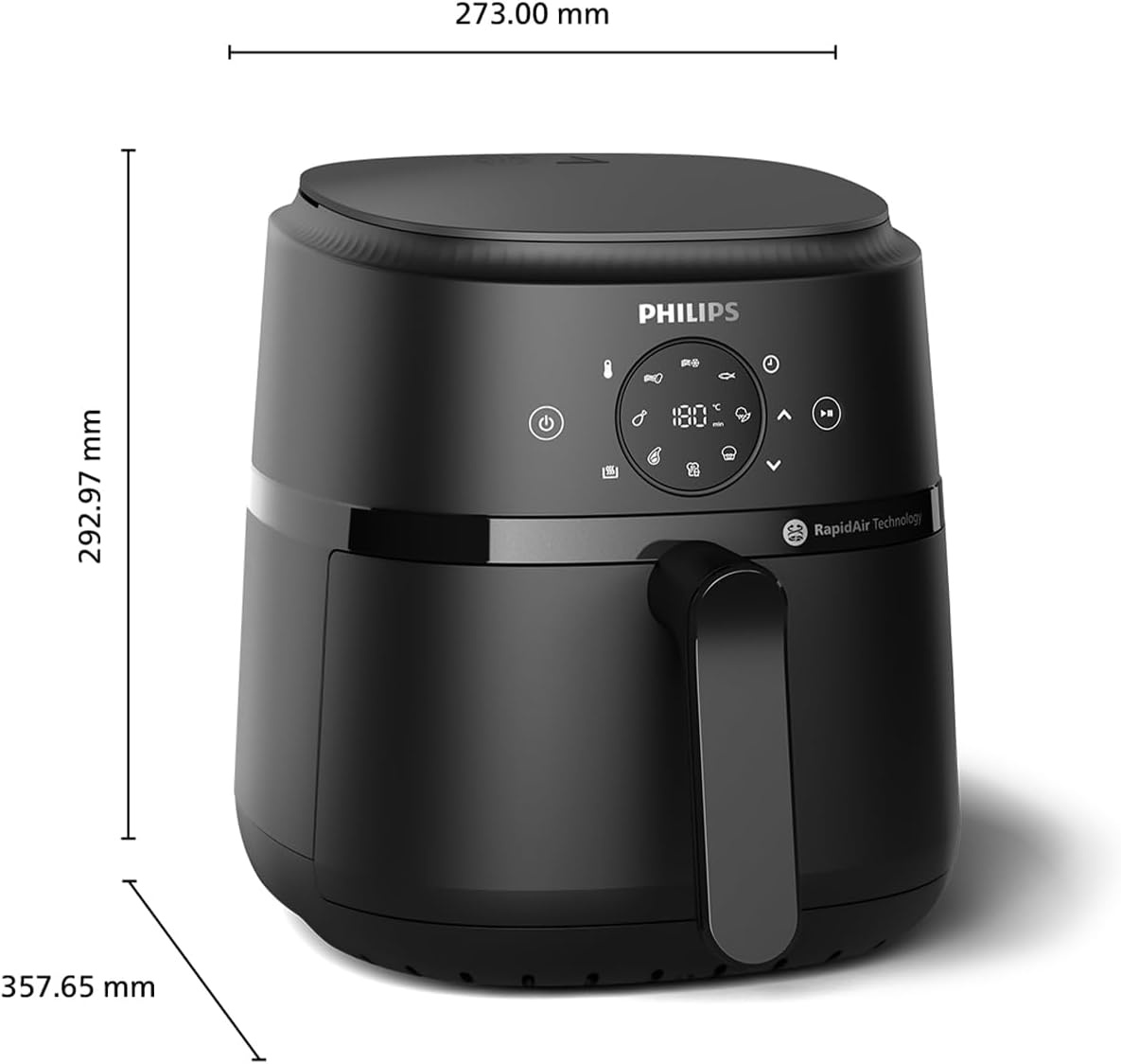 Philips Kompakte Heißluftfritteuse 4,2L, 1500W - 34% Rabatt auf Retourenware