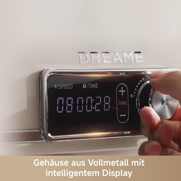 Küchenmaschine 800W, 6L Schüssel, Porzellanfarben - 35% Rabatt