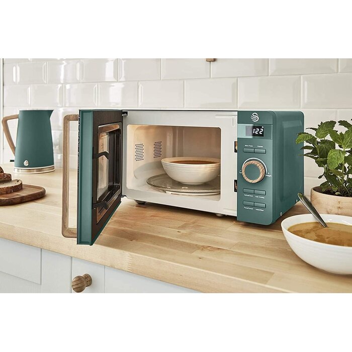 Design Mikrowelle 20L, 800W, Mattgrün - 34% Rabatt auf Retoure