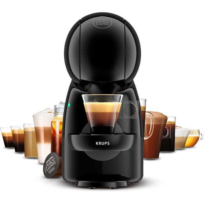 Kompakte Kapselkaffeemaschine - Schwarz - 33% Rabatt