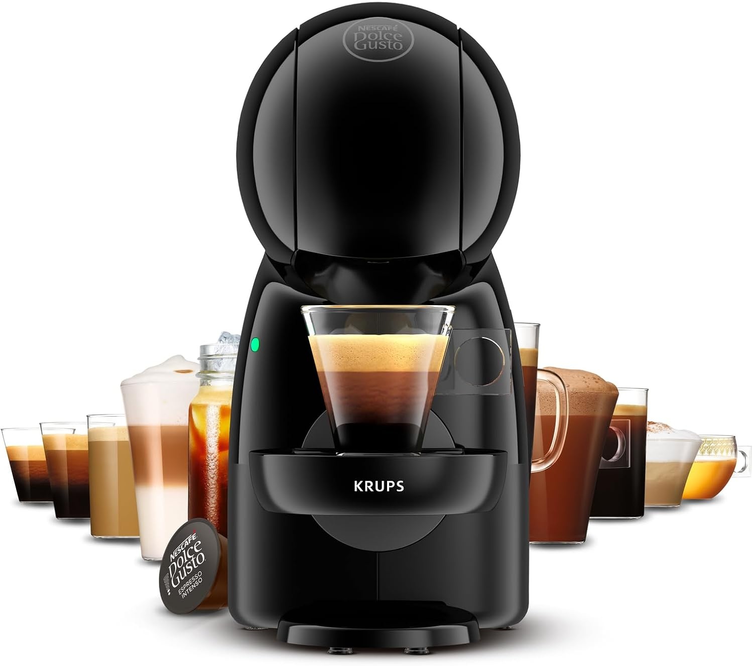 Kompakte Kapselkaffeemaschine - Schwarz - 33% Rabatt
