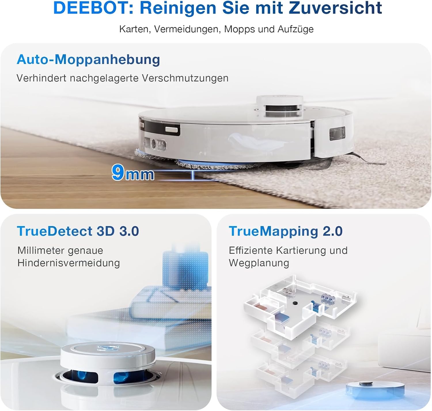 Saug- und Wischroboter T30 PRO OMNI - 35% Rabatt - Silber