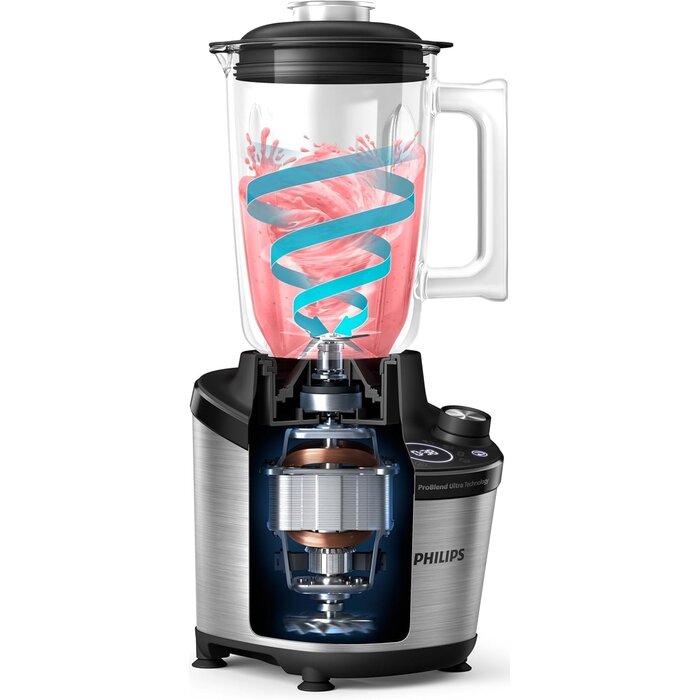Philips Hochleistungs-Standmixer 1500W, 2L, Touch-Display - 34% Rabatt