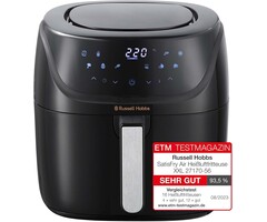 8L XXL Heißluftfritteuse - 40% Rabatt - 7 Funktionen & 1800W, Schwarz
