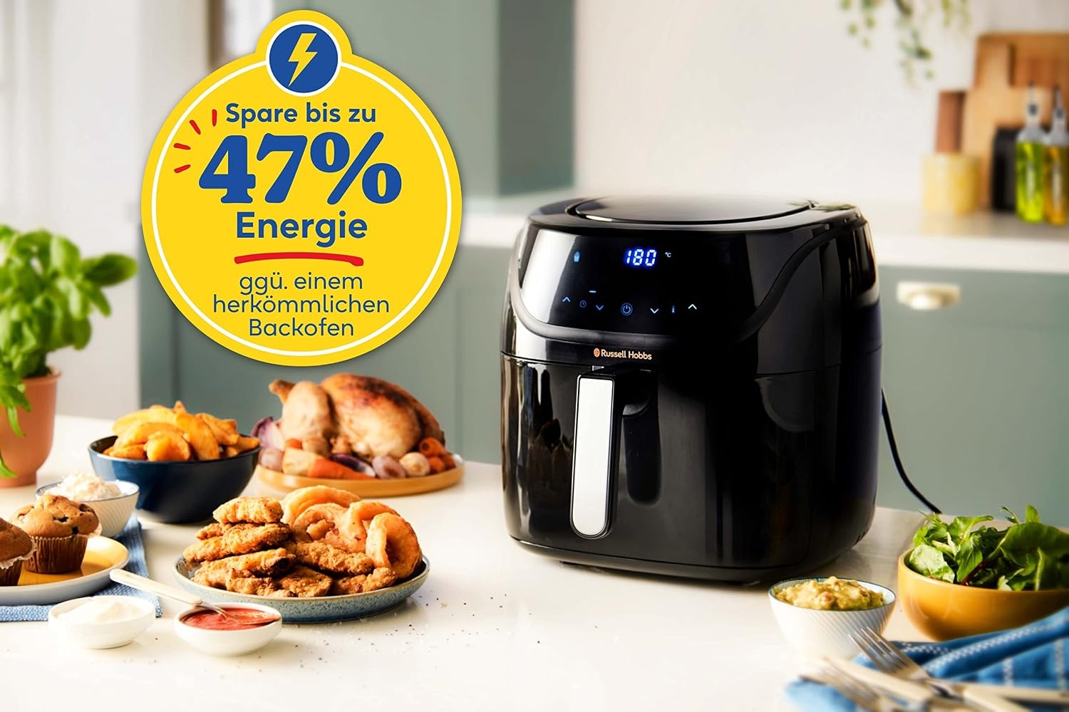 8L XXL Heißluftfritteuse - 34% Rabatt auf dieses Ausgepackt-Modell