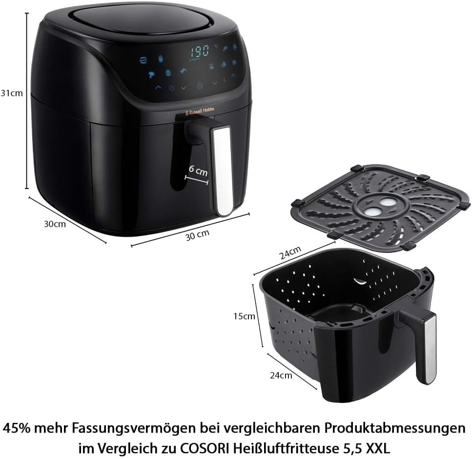 8L XXL Heißluftfritteuse - 34% Rabatt auf dieses Ausgepackt-Modell