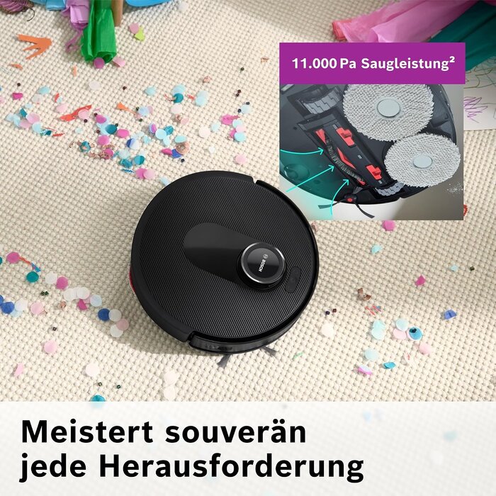 Bosch Saug- und Wischroboter mit 11.000 Pa, Smart Navigation - 35% Rabatt
