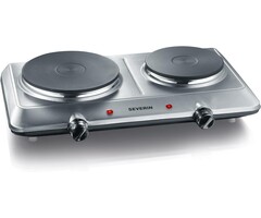 Doppelkochplatte 2500W, Edelstahl - 39% Rabatt