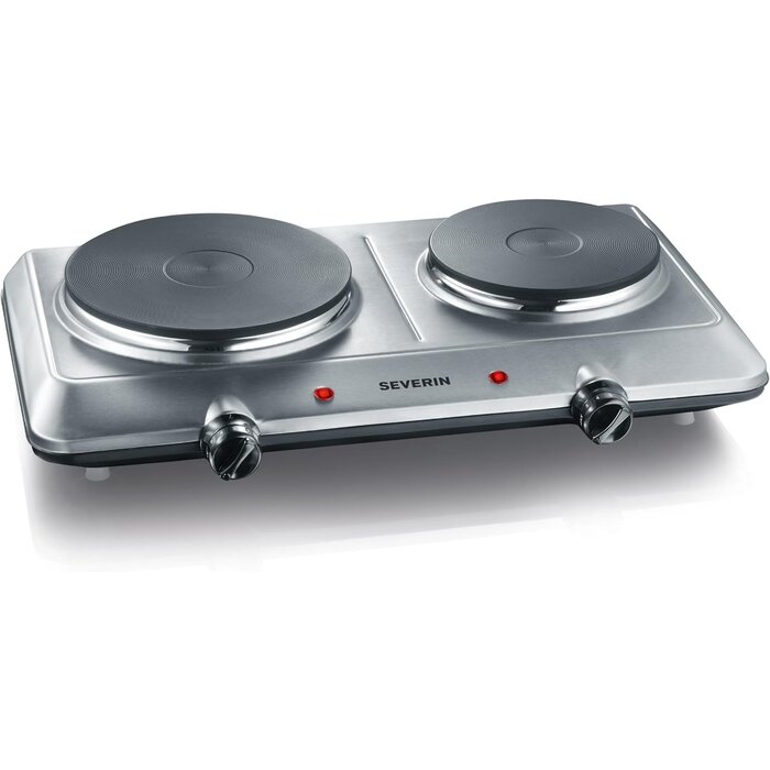Doppelkochplatte 2500W Edelstahl - 33% Rabatt