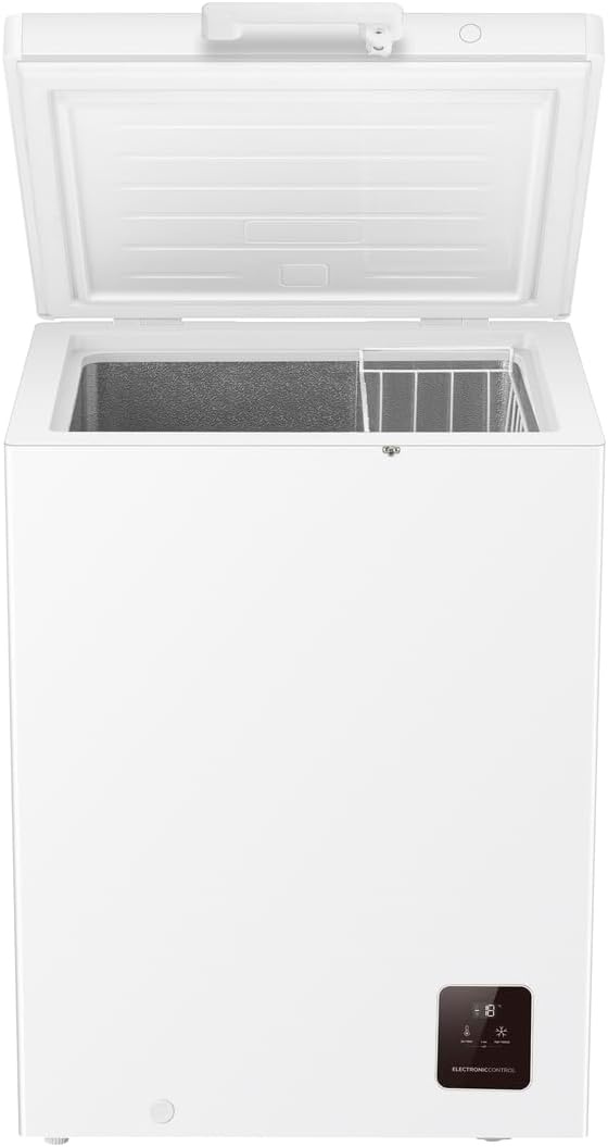 Gefriertruhe 141L, 37dB, FastFreeze, FreezeProtect - Weiß - 35% Rabatt
