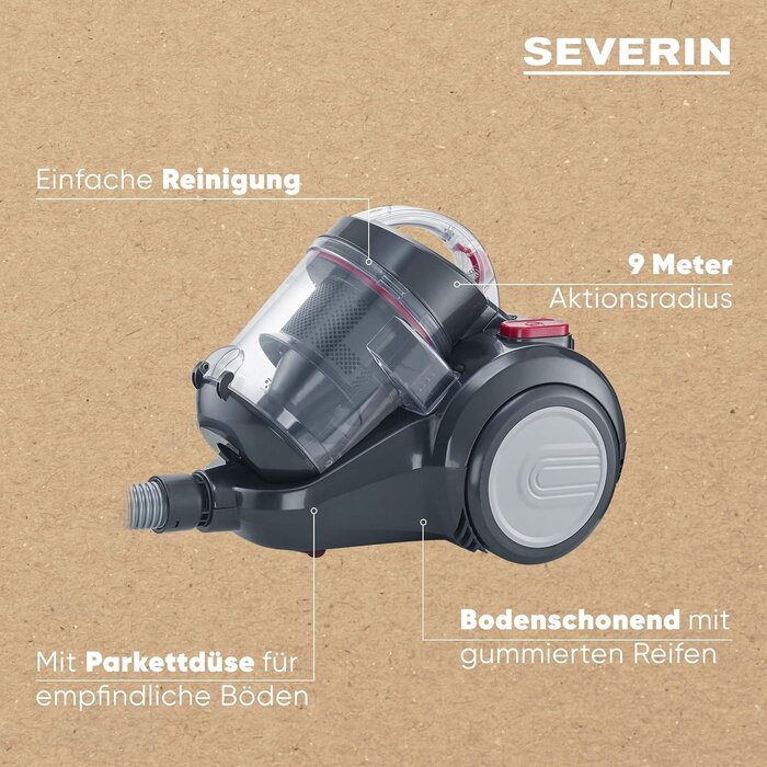 Beutelloser Zyklon-Staubsauger 800W - 34% Rabatt auf Ausgepackt-Modell