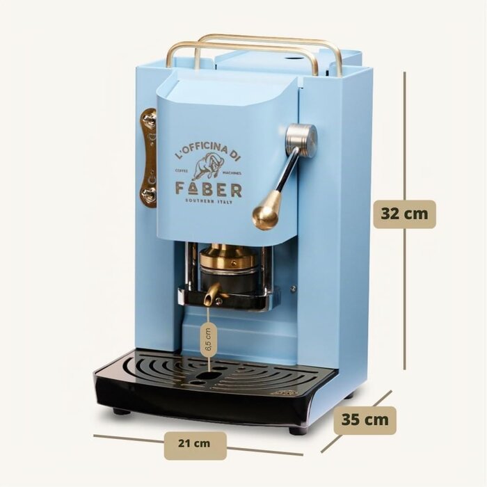 E.S.E.-Pad-Espressomaschine 44 mm, Türkis, 1,3L - 35% Rabatt