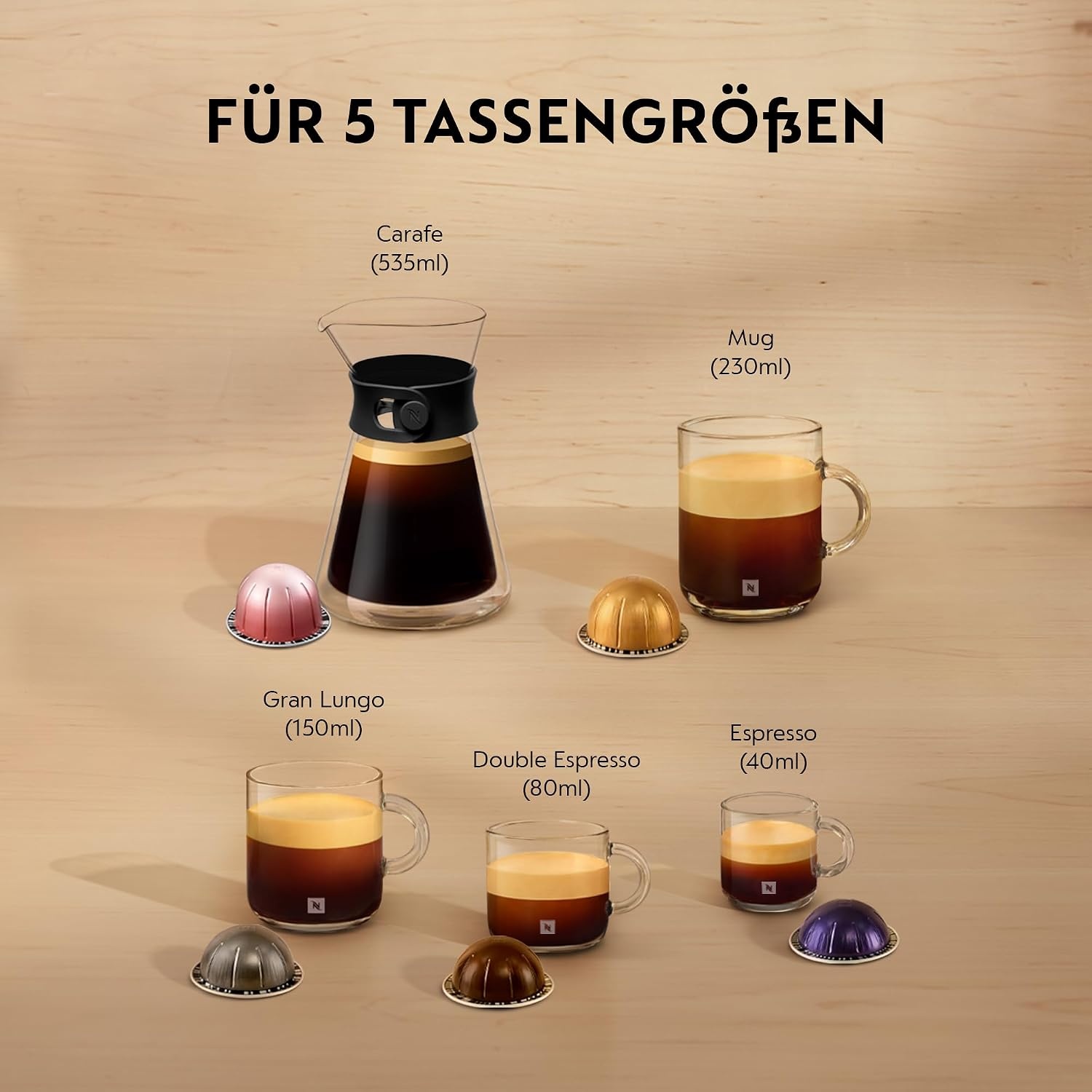 Kaffeekapselmaschine Vertuo Next Hellgrau - 35% Rabatt