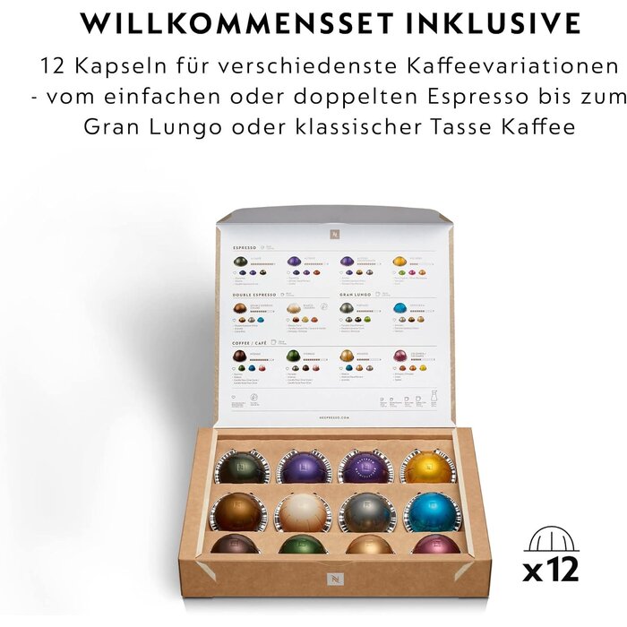 Kaffeekapselmaschine Vertuo Next Hellgrau - 35% Rabatt