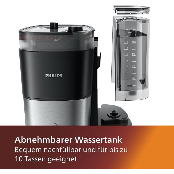 Philips Premium Filterkaffeemaschine mit Mahlwerk - 35% Rabatt