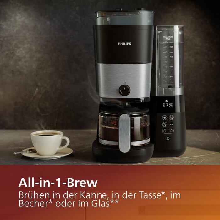 Philips Premium Filterkaffeemaschine mit Mahlwerk - 35% Rabatt